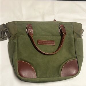 Boyt Harrness Company Green and Brown Messenger Bag
